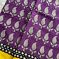 Mulmul Cotton Saree in Purple – Hand Block Printed | House of Thansha