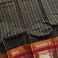 Heirloom Kanchi - Black Handloom Kanchi Cotton Saree