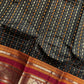 Heirloom Kanchi - Black Handloom Kanchi Cotton Saree