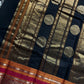 Heirloom Kanchi - Black Handloom Kanchi Cotton Saree