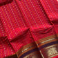 Heirloom Kanchi - Red Handloom Kanchi Cotton Saree