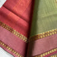 Vegan Silk Saree – Pastel Green | Handloom Art Silk