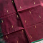 Vegan Silk Saree – Deep Maroon Handloom Art Silk