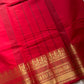 Red Kanchi cotton saree