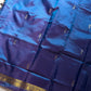 Vegan Silks | Chinnalampattu Saree – Peacock Blue
