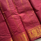 Sungudi Cotton Saree - Dark Maroon Zari Kattam