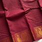 Sungudi Cotton Saree - Dark Maroon Zari Kattam
