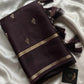 Crepe Silk Saree – Coffee brown