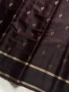 Crepe Silk Saree – Coffee brown