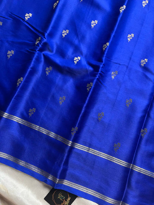 Crepe Silk Saree – Blue
