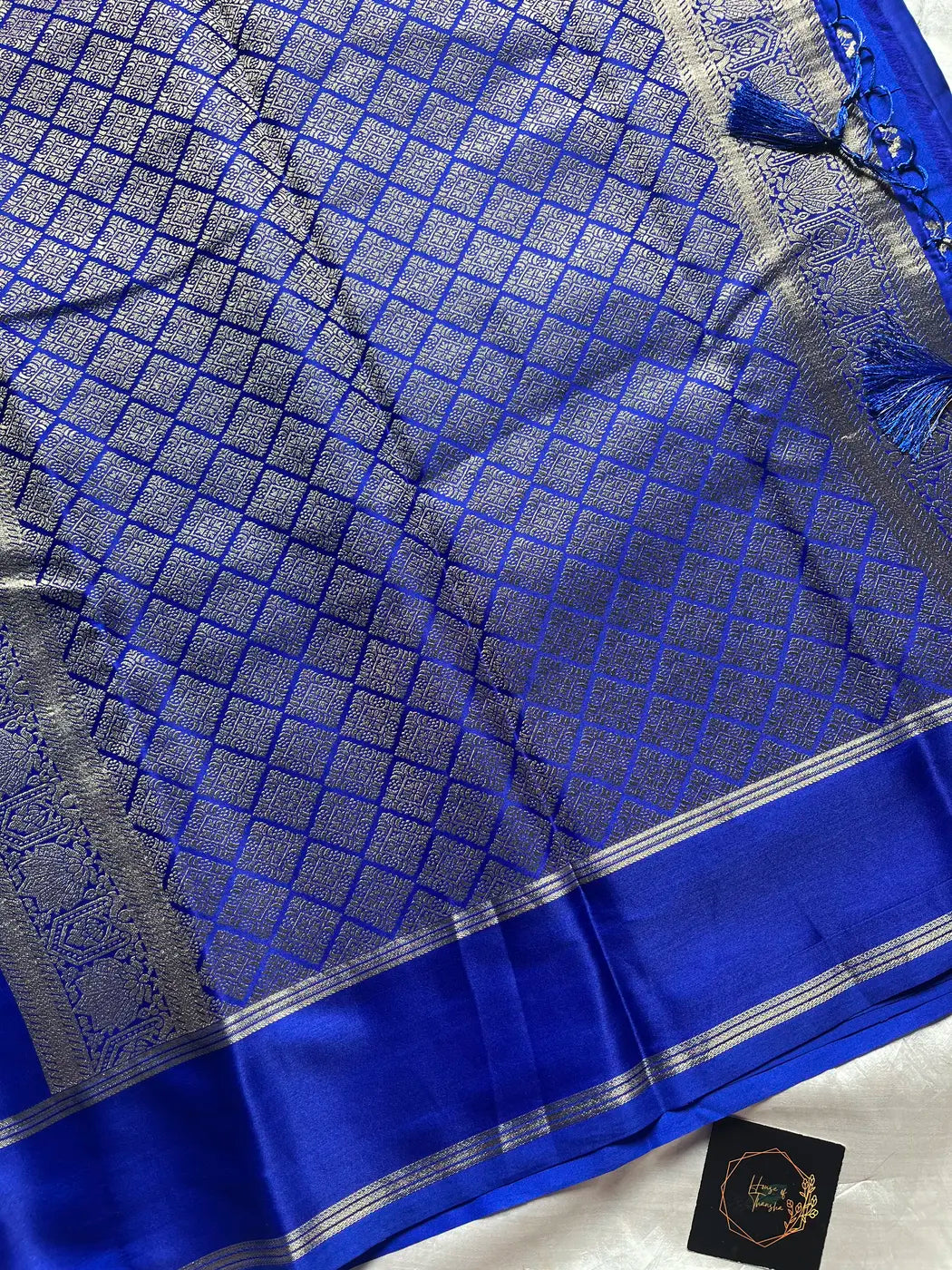 Crepe Silk Saree – Blue