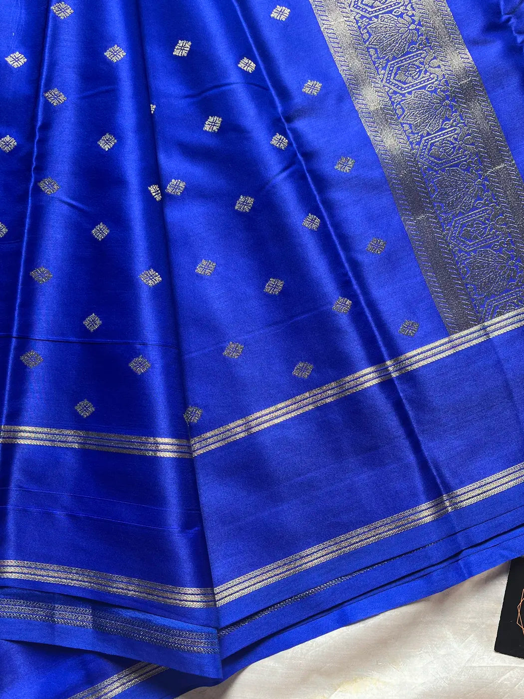 Crepe Silk Saree – Blue