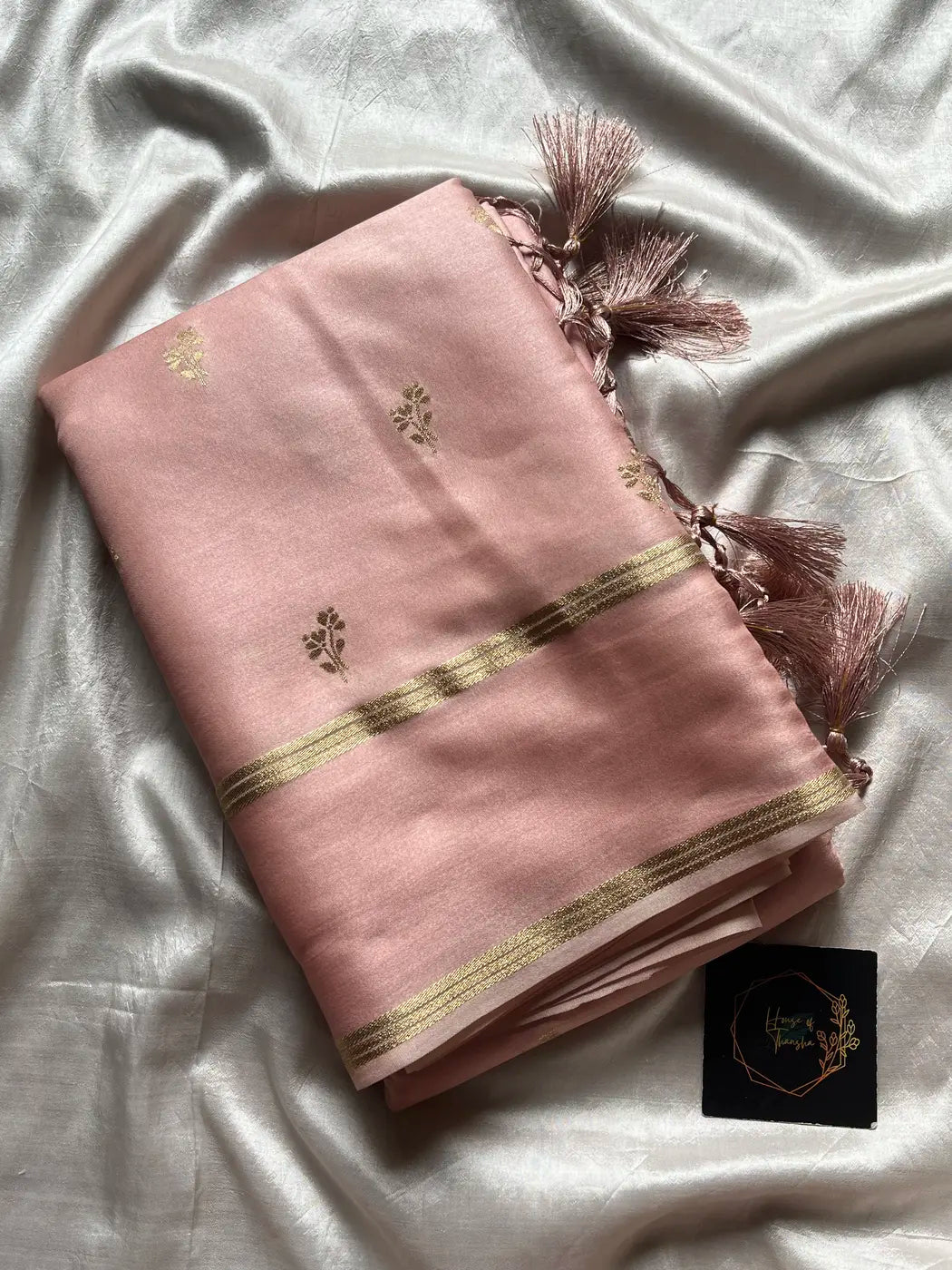 Crepe Silk Saree – Soft Rosé