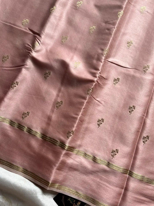 Crepe Silk Saree – Soft Rosé