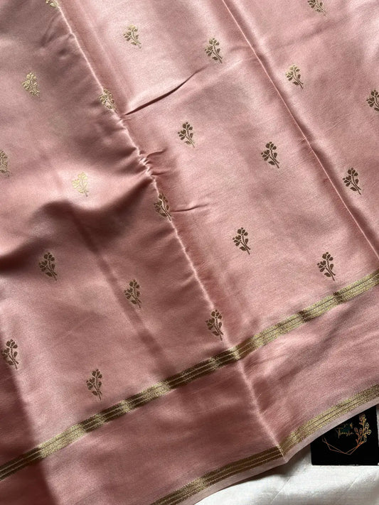 Crepe Silk Saree – Soft Rosé