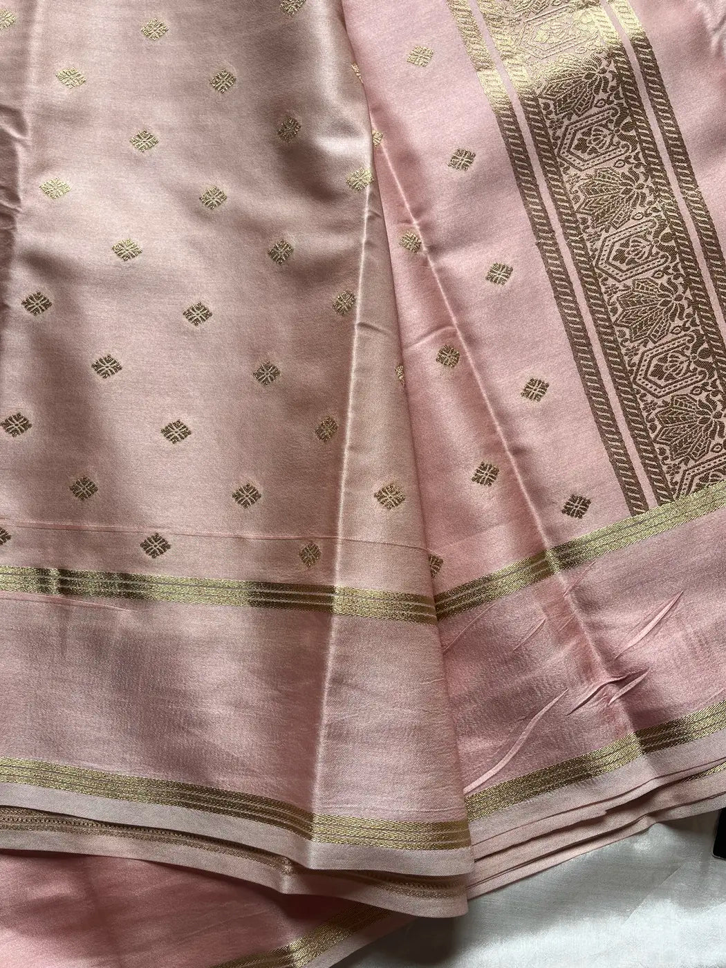 Crepe Silk Saree – Soft Rosé
