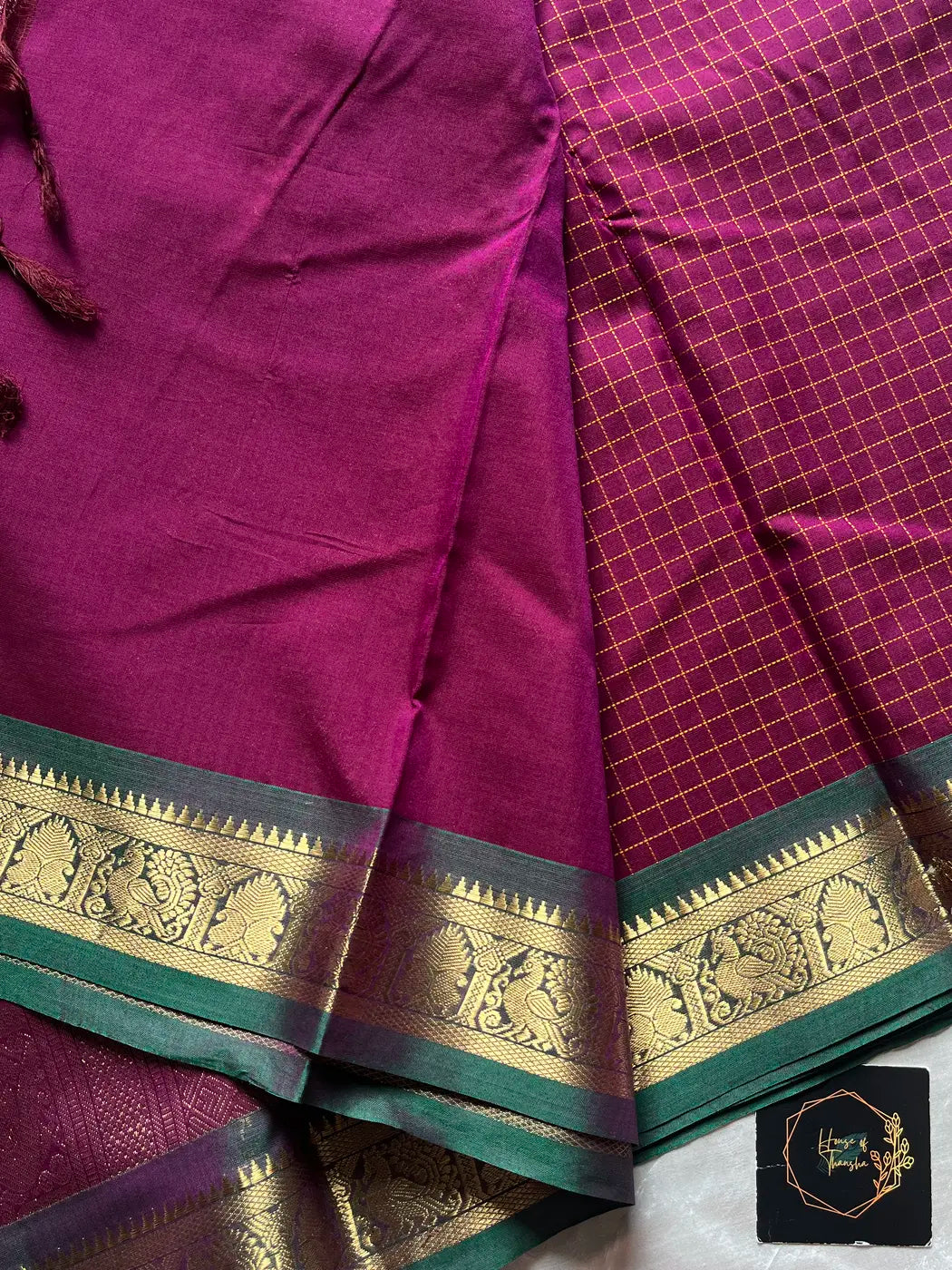 Royal Drapes – Mercerised 120 counts Kanchi Cotton Saree