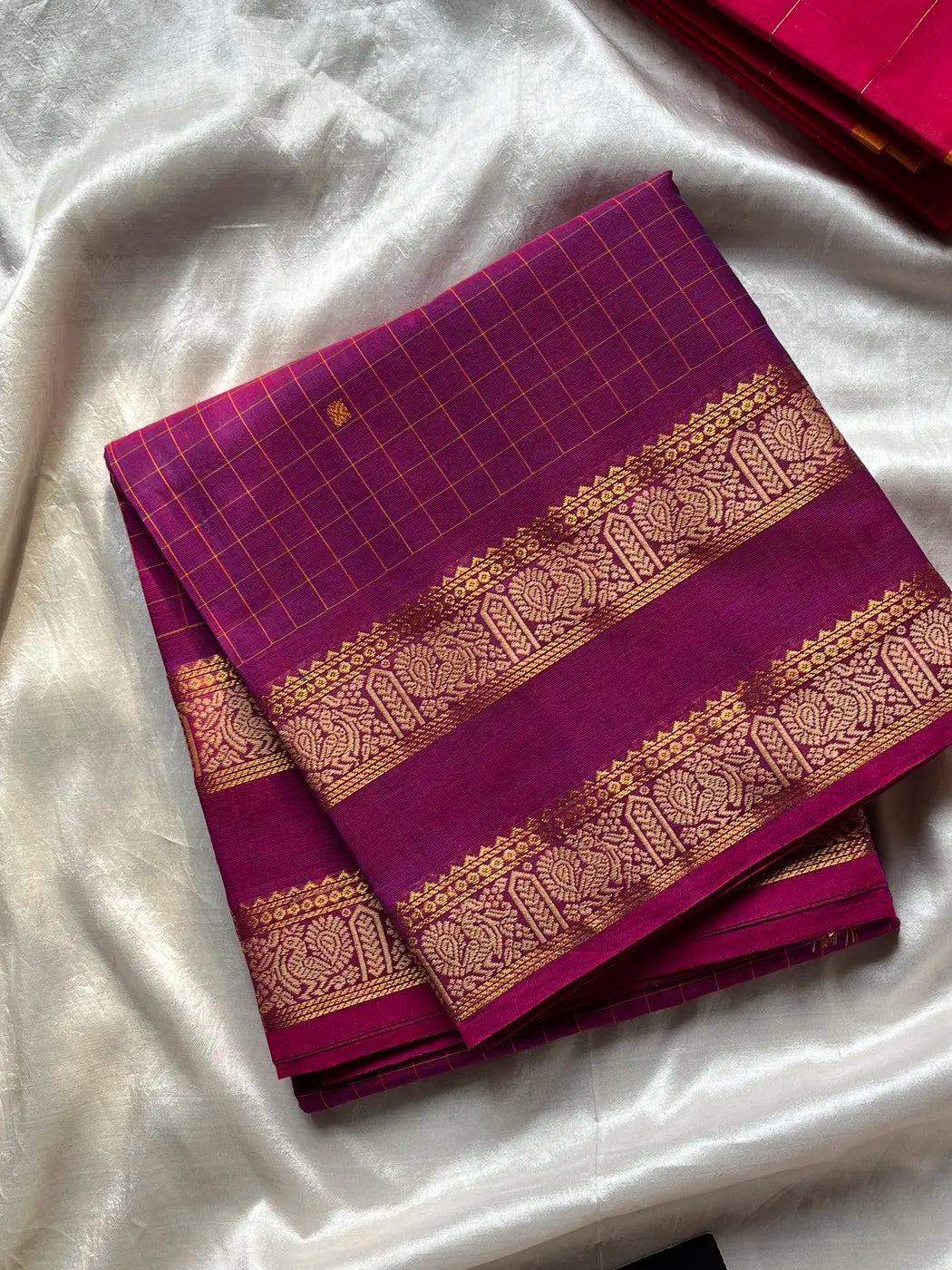 Kattam Edit – Mulberry Pink Checked Chettinadu Cotton
