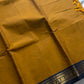 Minimal Border Edit - Mustard Kanchi Cotton Saree