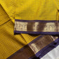 Royal Drapes – Yellow Mercerised 120 counts Kanchi Cotton Saree