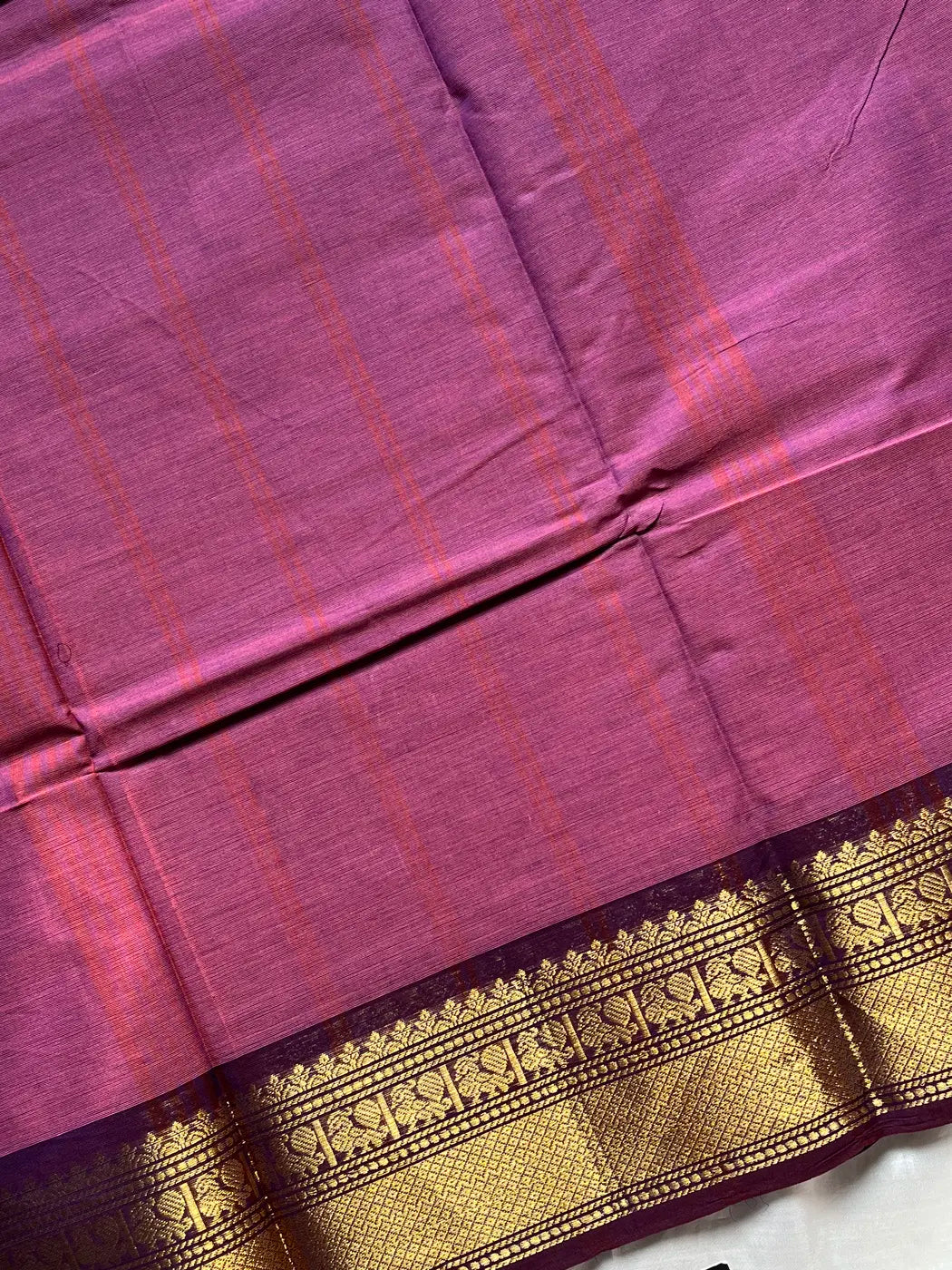 Chettinadu Cotton Saree Lilac – House of Thansha