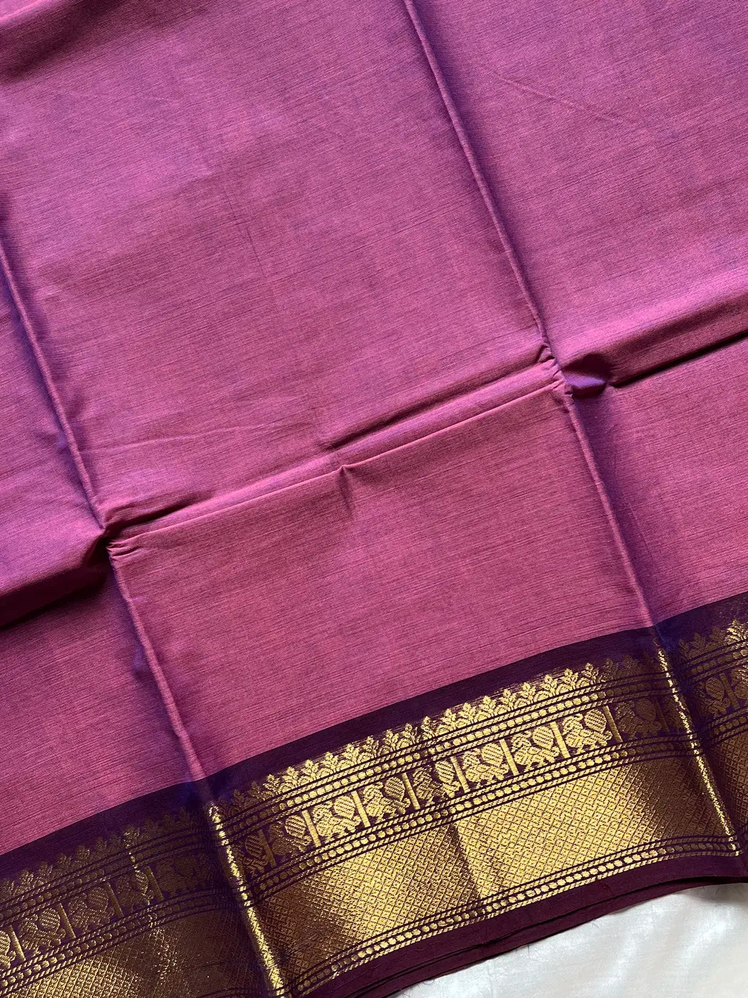 Chettinadu Cotton Saree Lilac – House of Thansha