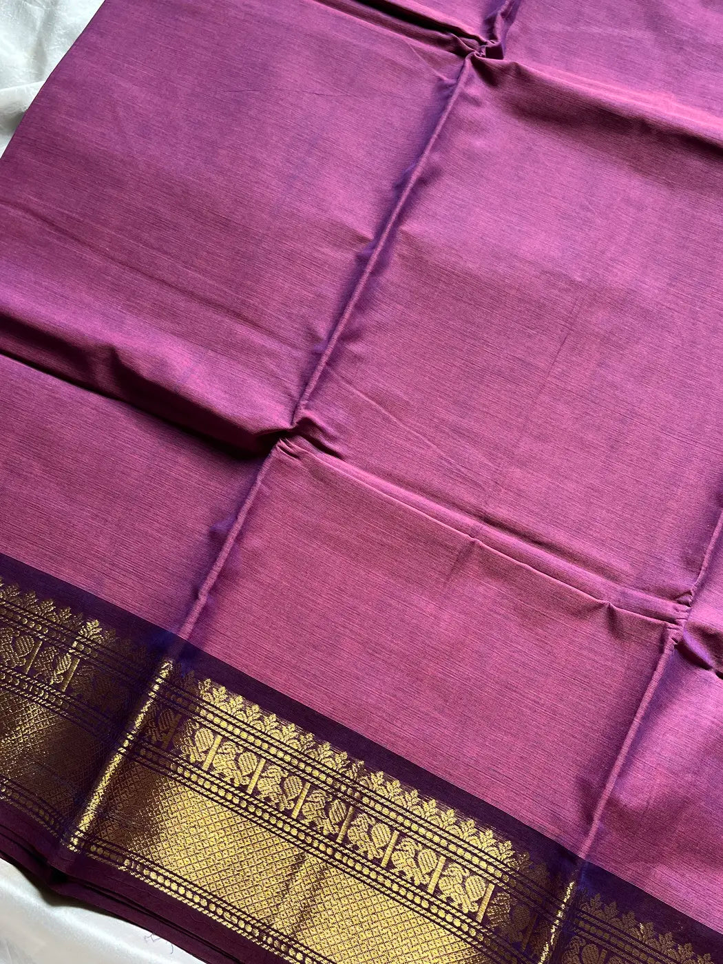 Chettinadu Cotton Saree Lilac – House of Thansha