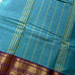 Subtle Weaves | SkyBlue & Purple Kanchi Cotton Saree