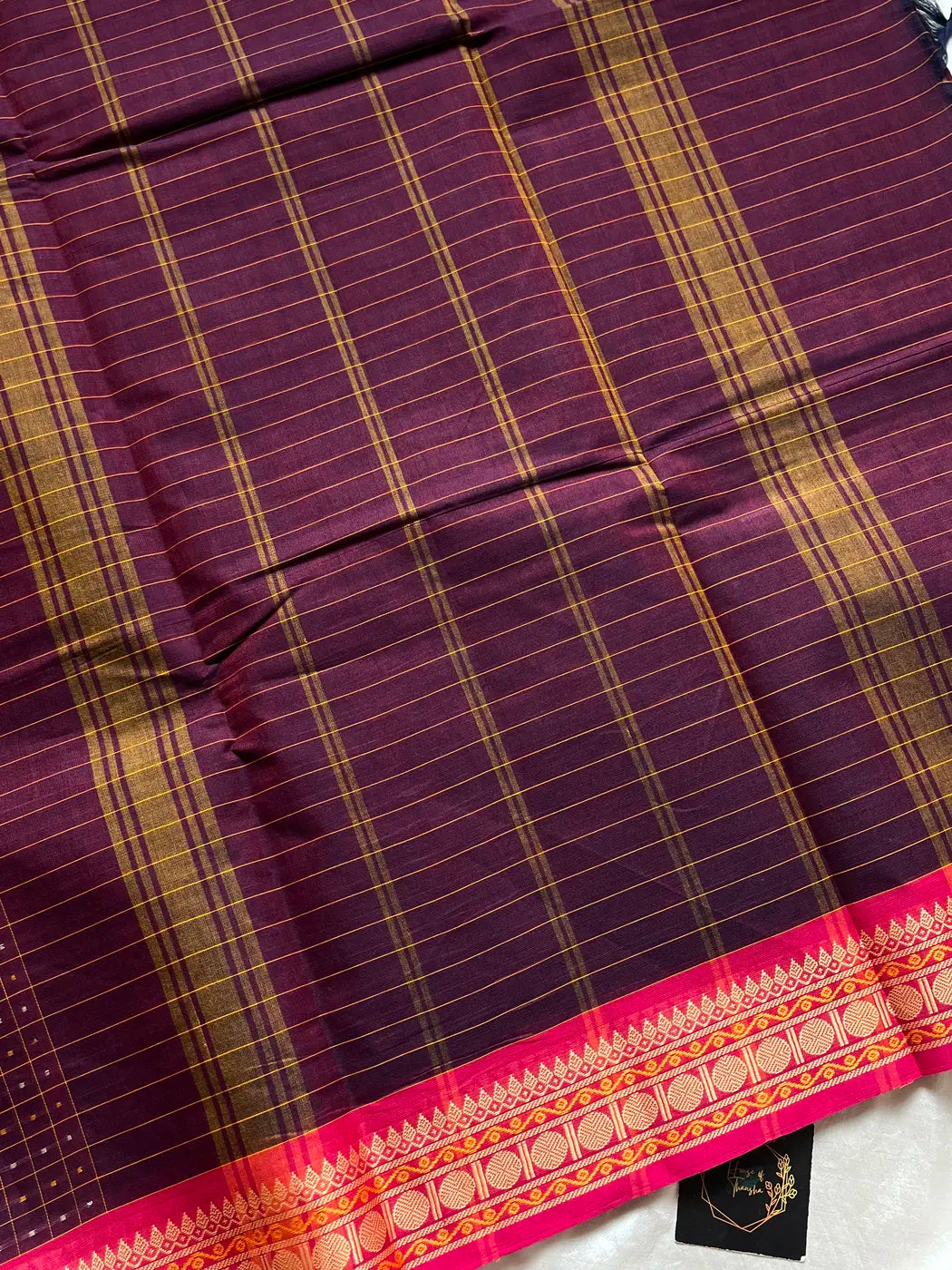 Kattam Edit - Burgundy Chettinadu Cotton