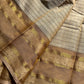 Kattam Edit – Beige Checked Chettinadu Cotton Saree