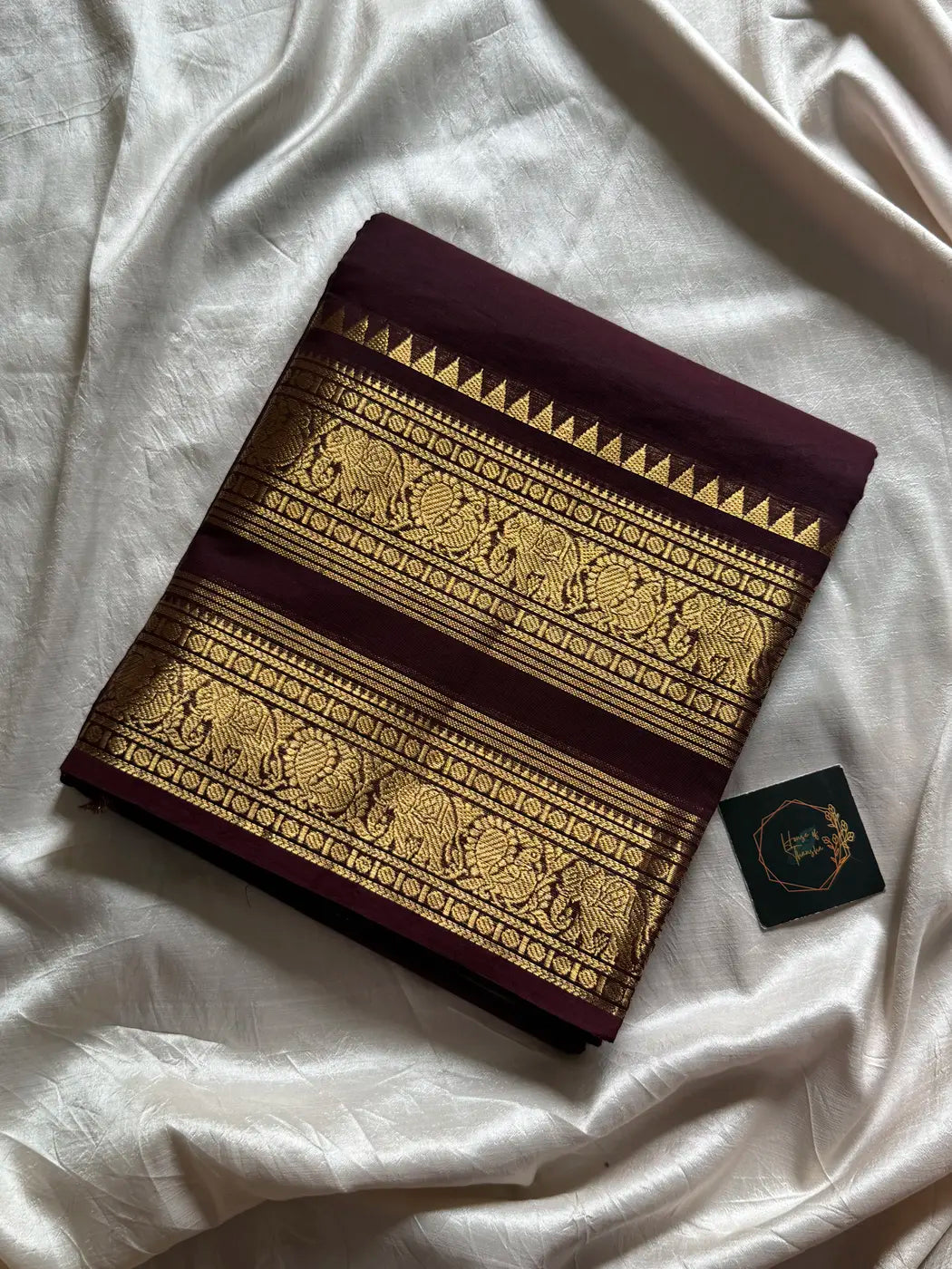 Subtle Weaves | Coffee Brown Kanchi Cotton Saree
