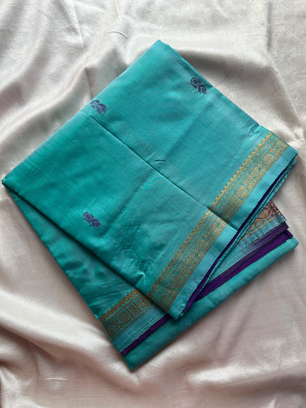 Vegan Silks | Chinnalampattu Saree – Blue