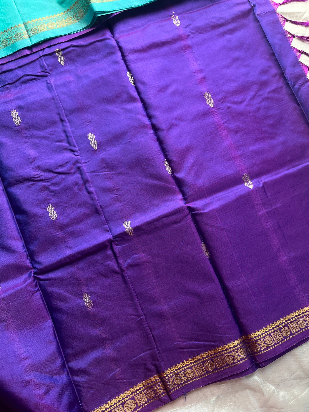 Vegan Silks | Chinnalampattu Saree – Blue