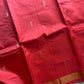 Vegan Silks | Chinnalampattu Saree – Peachish Red