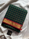 Kattam Edit – Dark Green Checked Chettinadu Cotton