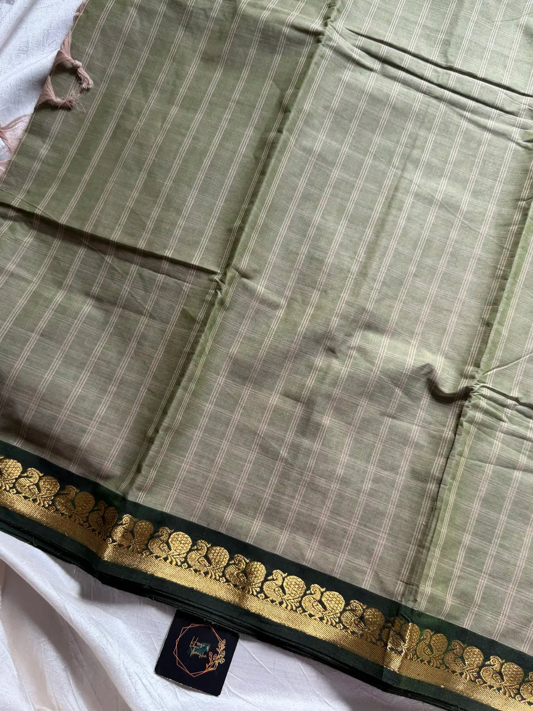 Kattam Edit – Pastel green Checked Chettinadu Cotton