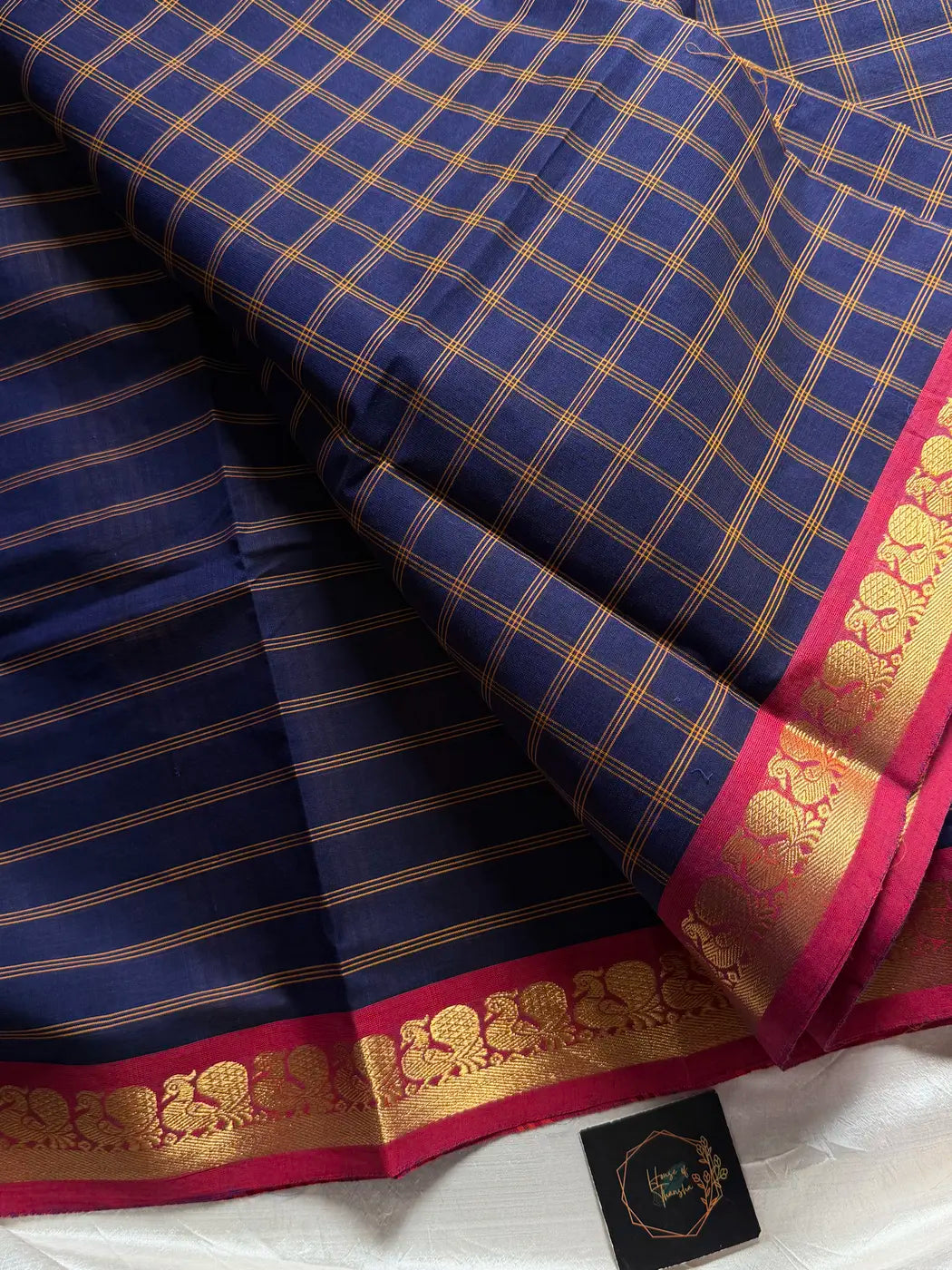 Kattam Edit – Blue Checked Chettinadu Cotton
