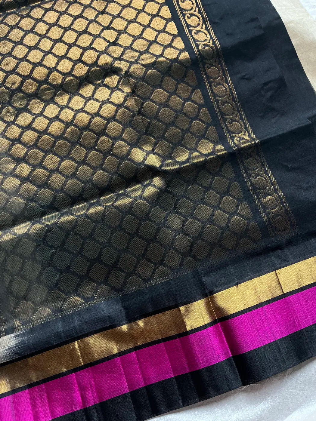Pattu Nool Edit | Kanchi Silkcotton saree - Beige
