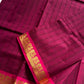Kattam Edit – Maroon Checked Chettinadu Cotton