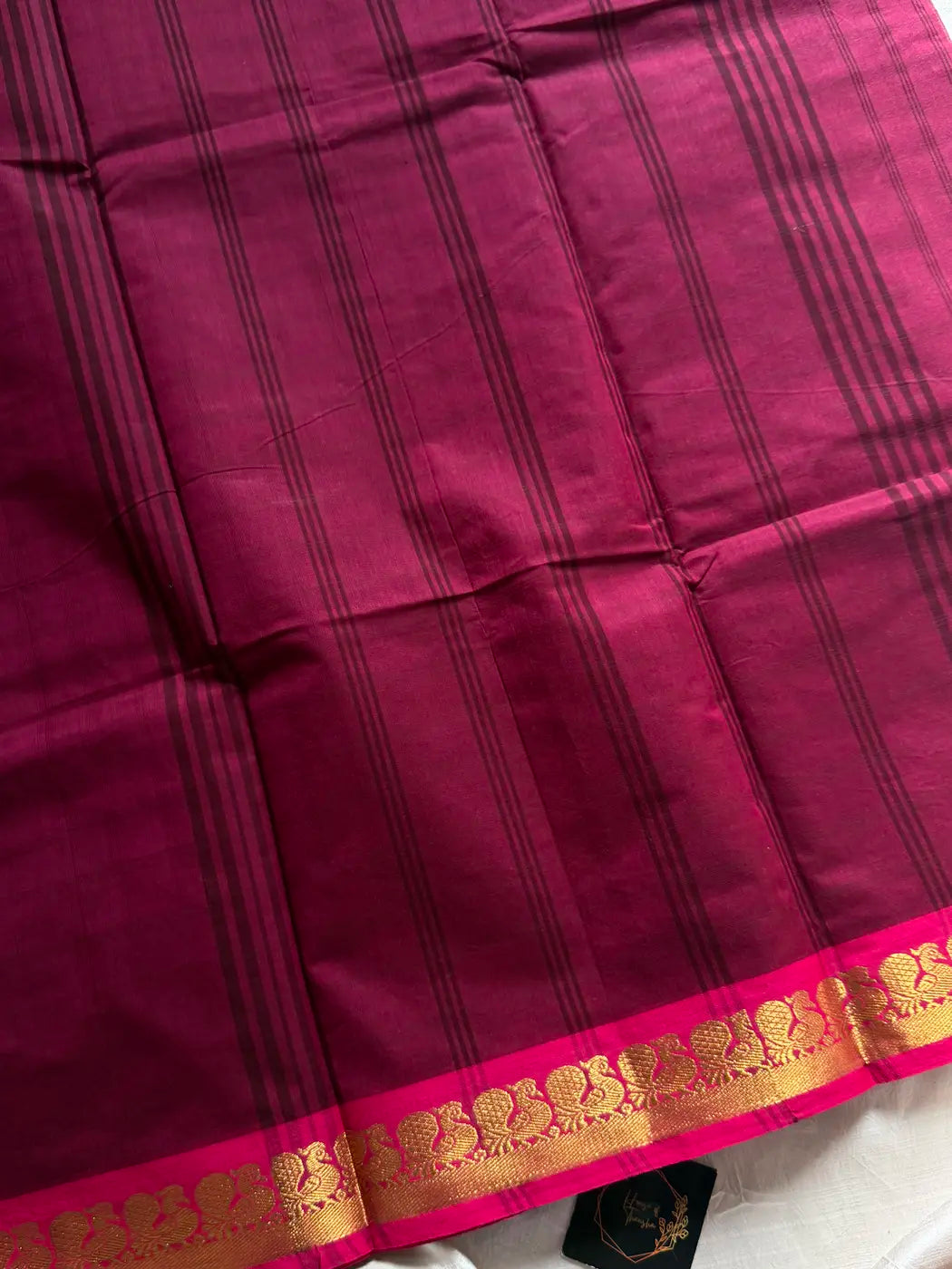 Kattam Edit – Maroon Checked Chettinadu Cotton