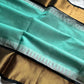 Pattu Nool Edit | Kanchi Silkcotton saree - Pastel Teal Pista