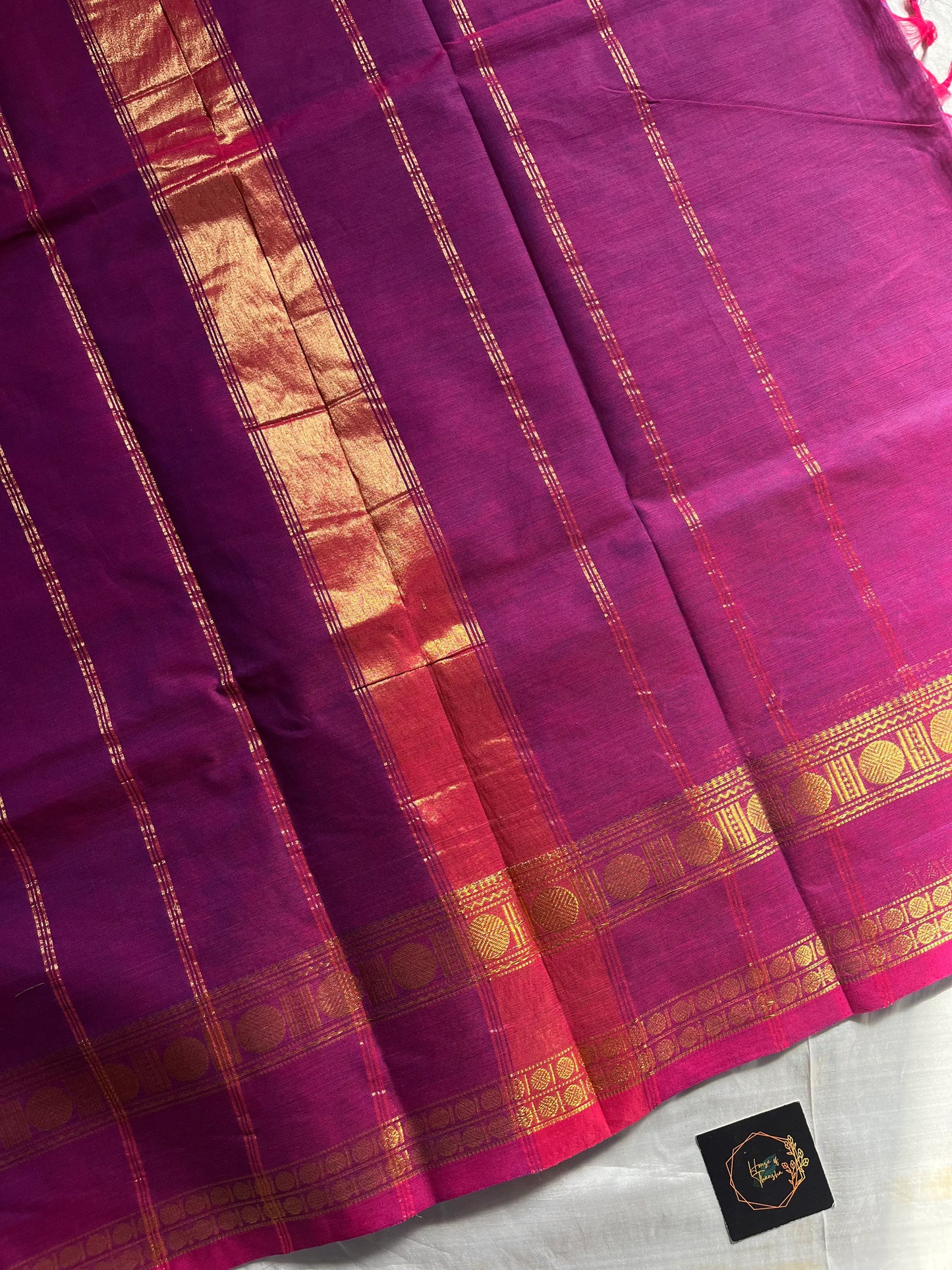 Subtle Weaves – Magenta Pink Chettinadu Cotton Saree