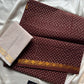 Madurai Sungudi Cotton - Brown