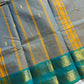 Vintage Loom Edit | Ash Blue Kanchi Cotton Saree