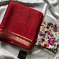 Semi Mysore Silk Saree – Copper Red
