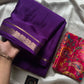 Semi Mysore Silk Saree – Purple
