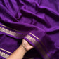 Semi Mysore Silk Saree – Purple