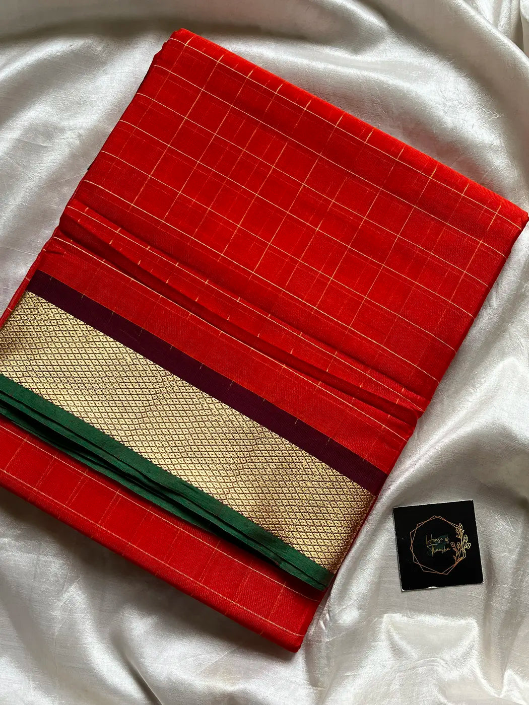 Devendra Saree – Red | Handloom Art silk