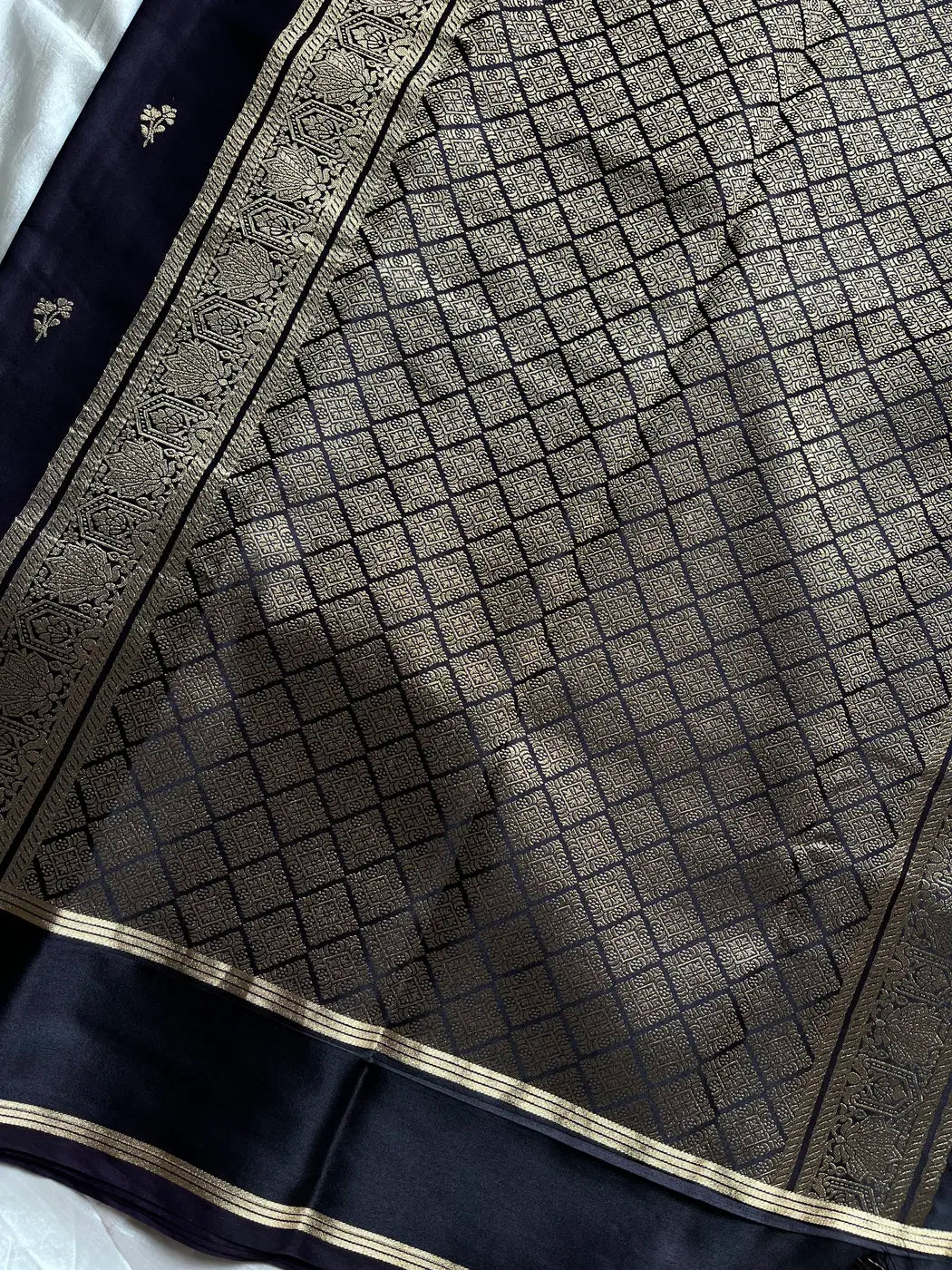 Crepe Silk Saree – Deep Grape