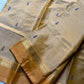 Vegan Silks | Chinnalampattu Saree – Champagne Beige